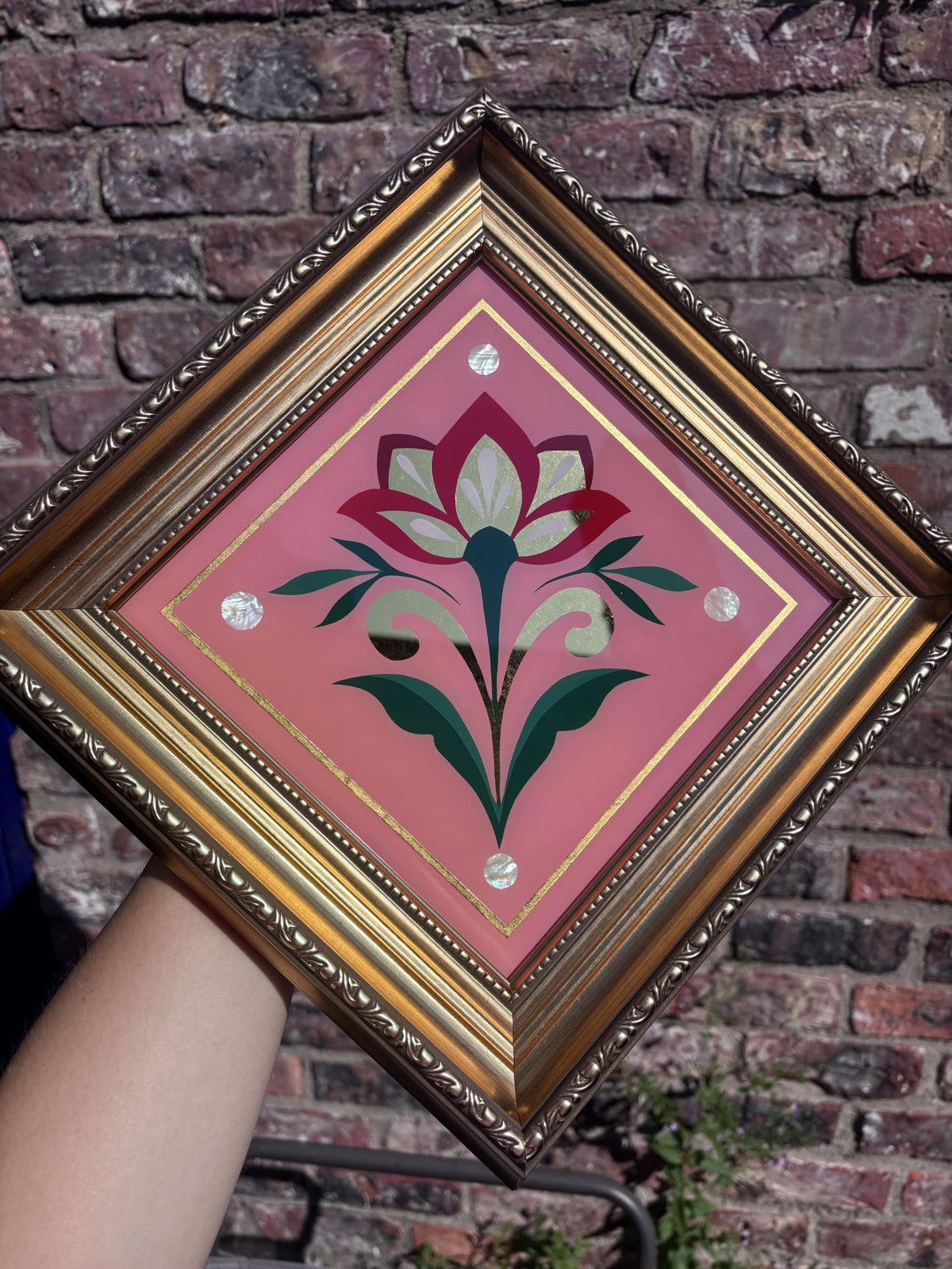 Folk Floral 2 - Framed by Kyrie-Anne