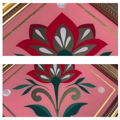 Folk Floral 2 - Framed by Kyrie-Anne