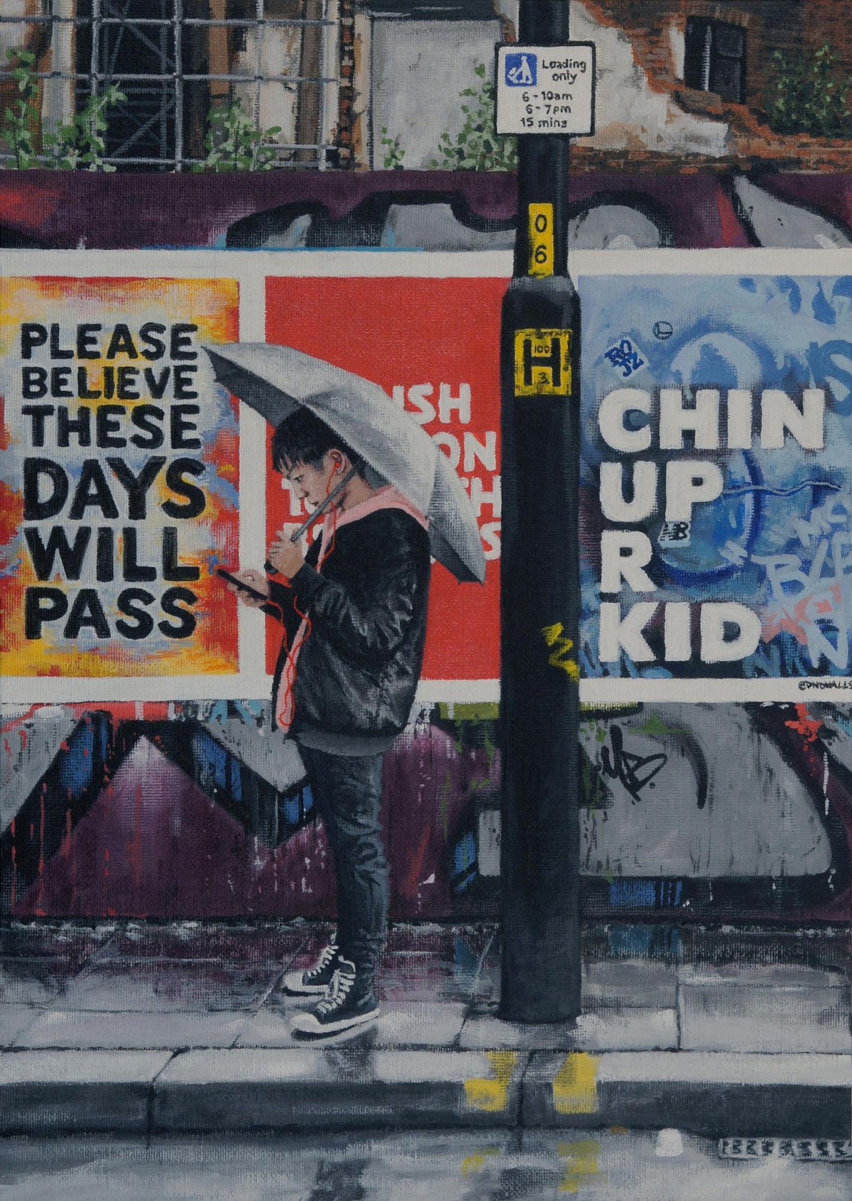 Chin Up R Kid, Northern Quarter by Peter Davis